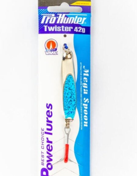 Mega Lure  Twister 42g - Silver/Blue  Pro Hunter