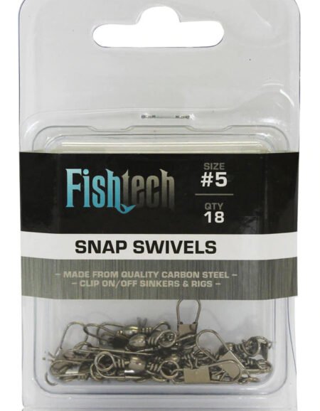 Fishtech  Snap Swivels #5 (18 per pack)