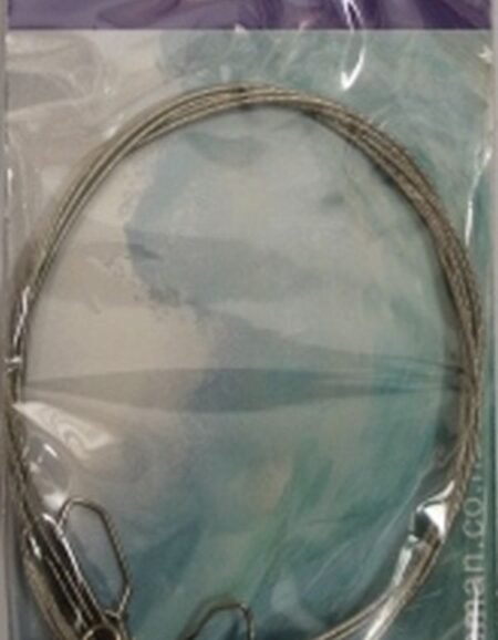 Nylon Coated Wire Trace  S/S 100lb x 18" - 3pcs