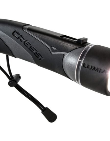 Cressi Lumia+ Ultra LED Dive Torch Black Silver 300lm
