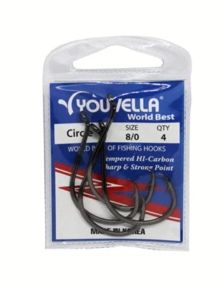 Youvella Circle Hooks 8/0 (4 PER PACK)