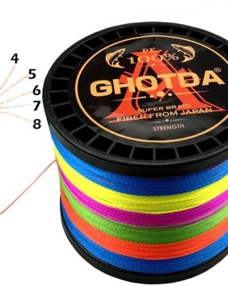 60lb x 1000m  8 strand Ghotda Fishing Braid
