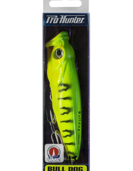 Pro Hunter Pop Bull Dog 130mm - Hot Tiger - Great for Kingfish