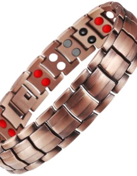 Solid Copper Double Row Energy Germanium Bracelet