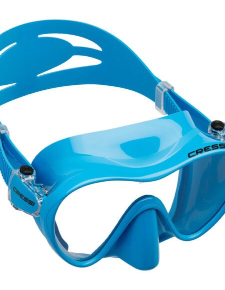 Cressi F1 High-Grade Silicone Frameless Dive Mask - Blue