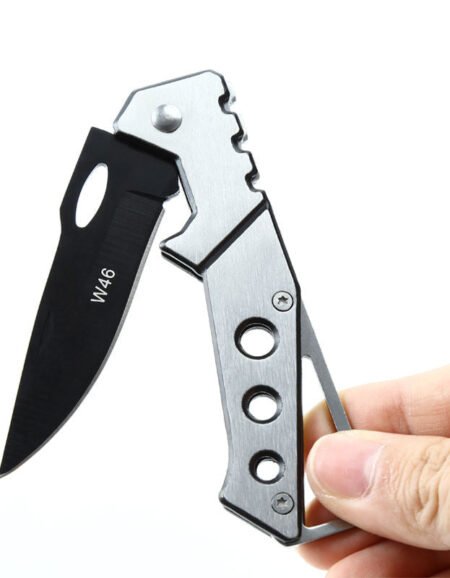 Stainless Steel Pocket Knife with Silver Handle