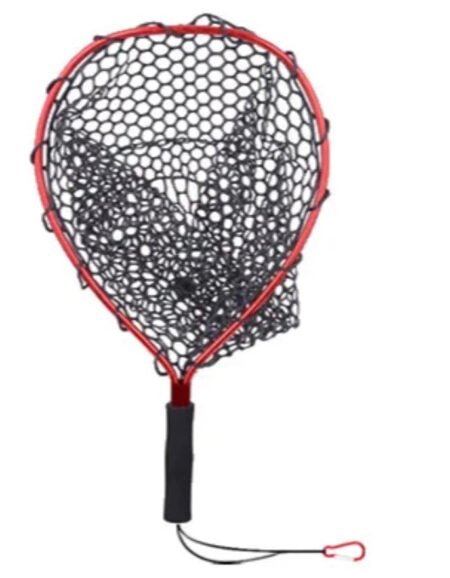 48cm Kayak Landing Net with Leash - Red