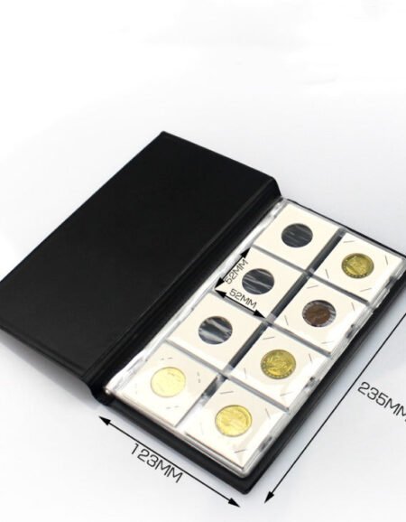 80 Cardboard Coin Holder Album with 10 pages