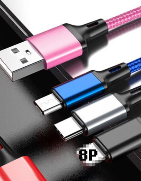 Super Phone Charge and Data Cable 3 in 1 Cable  - 1.2 M Cable