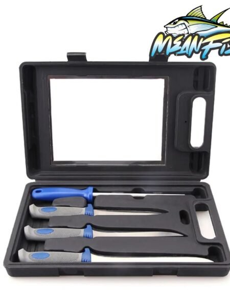 4pc Fillet Knife Set  with Case and Sharpener