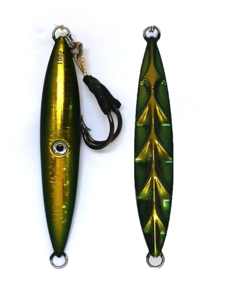 Ocean Assassin Fishbones Flutter Jig - Green