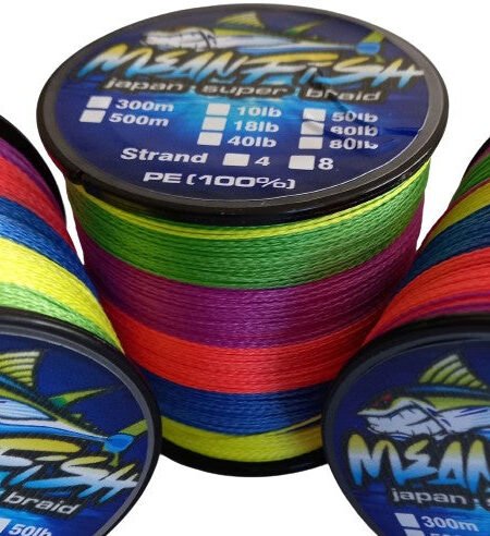Mean Fish Super 8 strand Fishing Braid 500 Metre Rolls