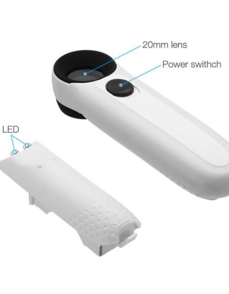 40X Magnifier Glass Jeweler Eye with 2 LED Lights